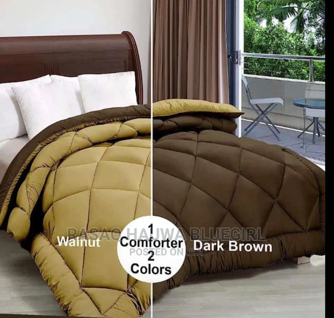 One Comforter Two Cool Colors, Soft Pillows ,Bedtopper