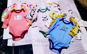 5pcs Longsleeve Bodysuits for Babies 0-9m