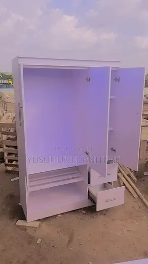 White Three Doors Wardrobes Available