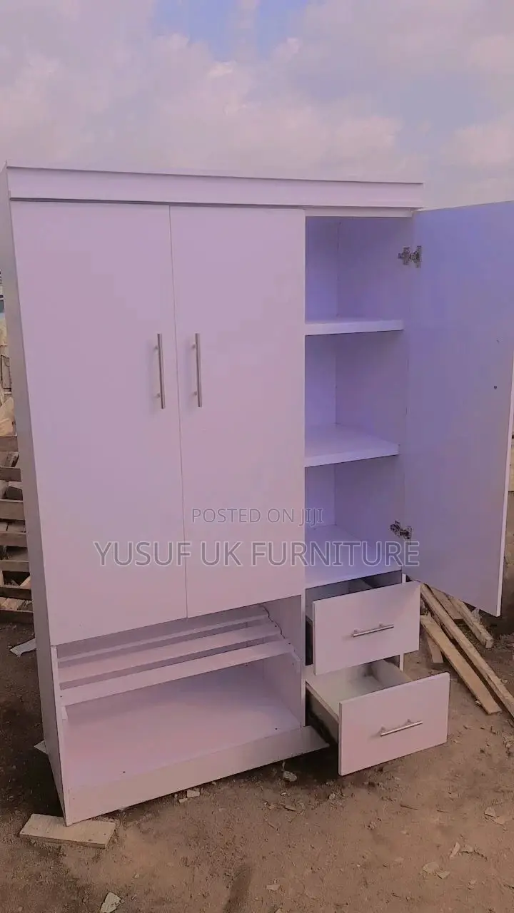 White Three Doors Wardrobes Available