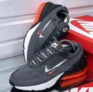 Original Nike Air Max 90 Grey/Orange Men Women