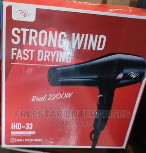 Itel 2200W Dryer. Itel Hair Dryer. Itel Strong Wind Dryer.