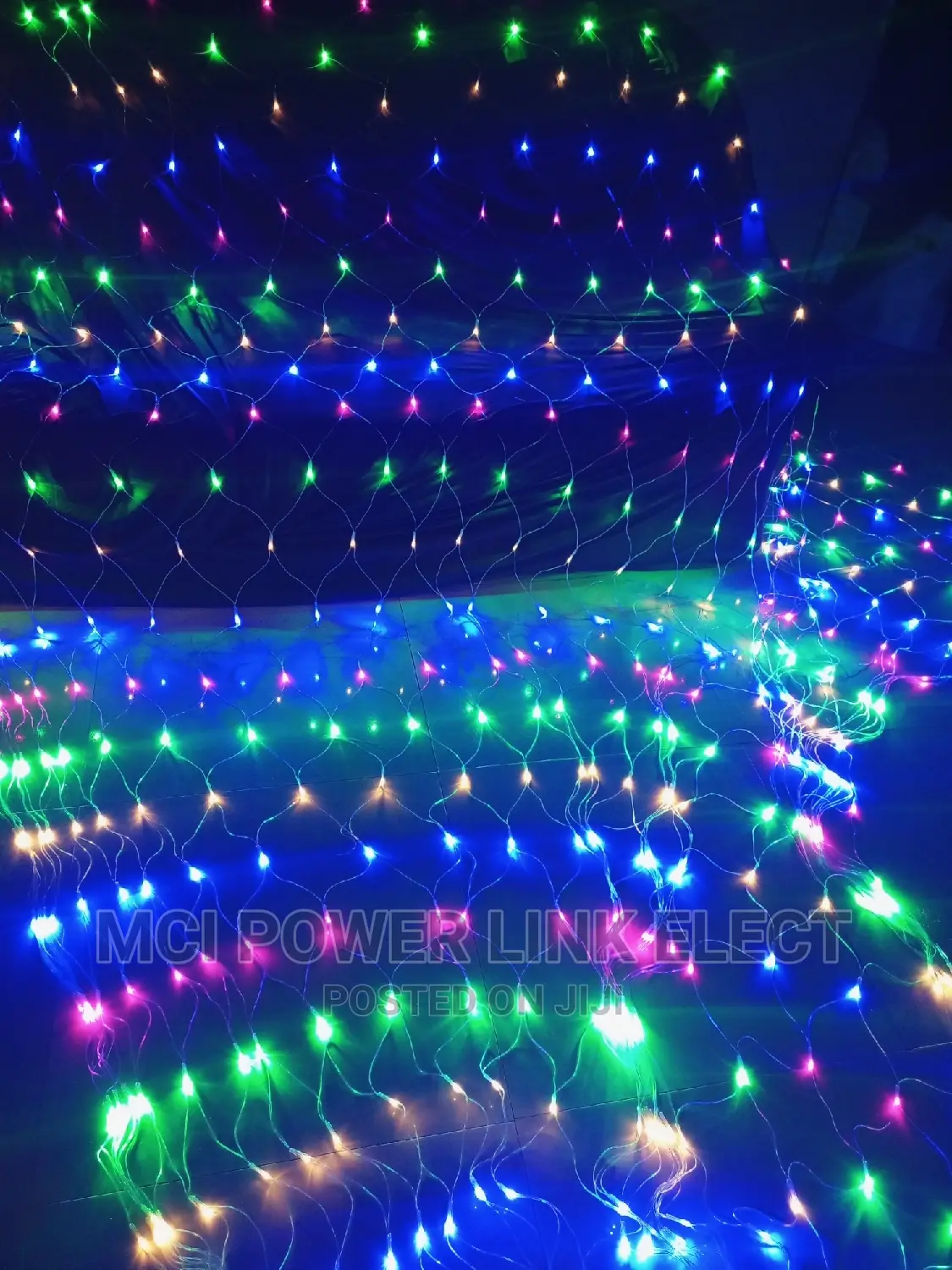 Multi Colour 5 Meters by 5 Meters Christmas Net Lights