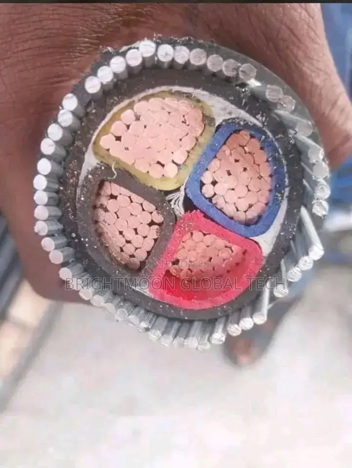 120mm 4core Nigeria Well Galvanized Armoured Cable