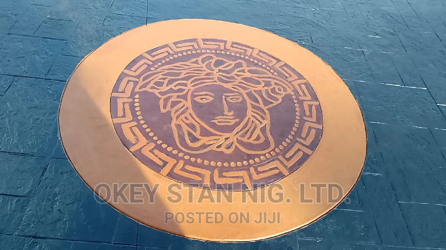 Stamped Decorative Concrete Floor.