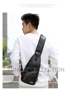 Smart Pu Leather Shoulder Bag/Chest Bag