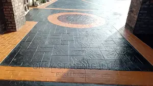 Stamped Decorative Concrete Floor.