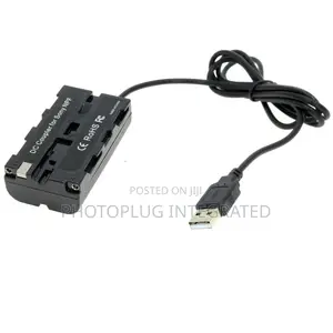 NP-F550 Dummy Battery + USB Cable for Video Light