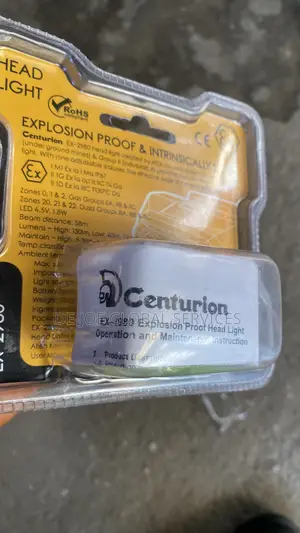 Centurion EX-2980 ATEX Intrinsically Safe Head Light