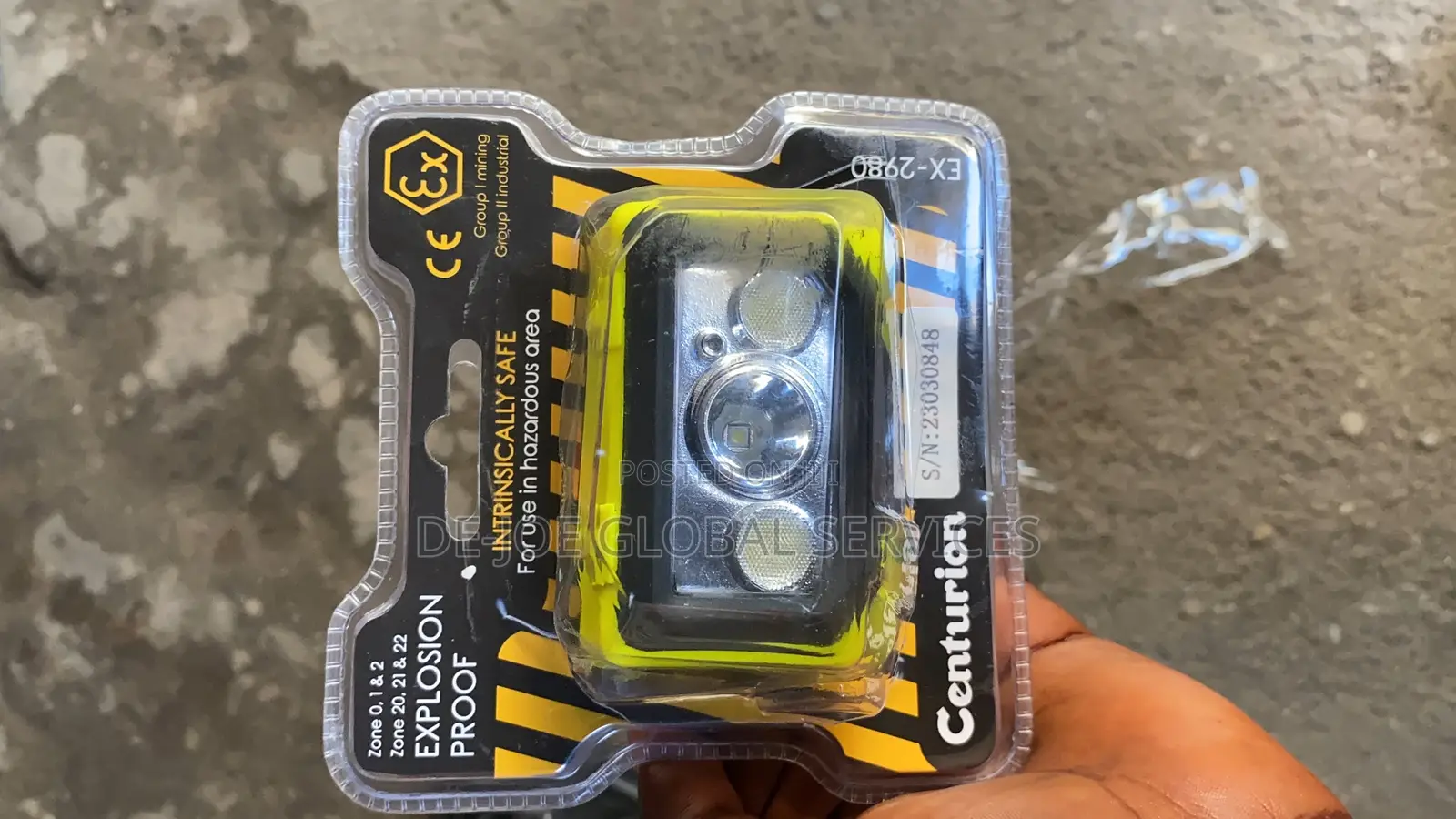 Centurion EX-2980 ATEX Intrinsically Safe Head Light