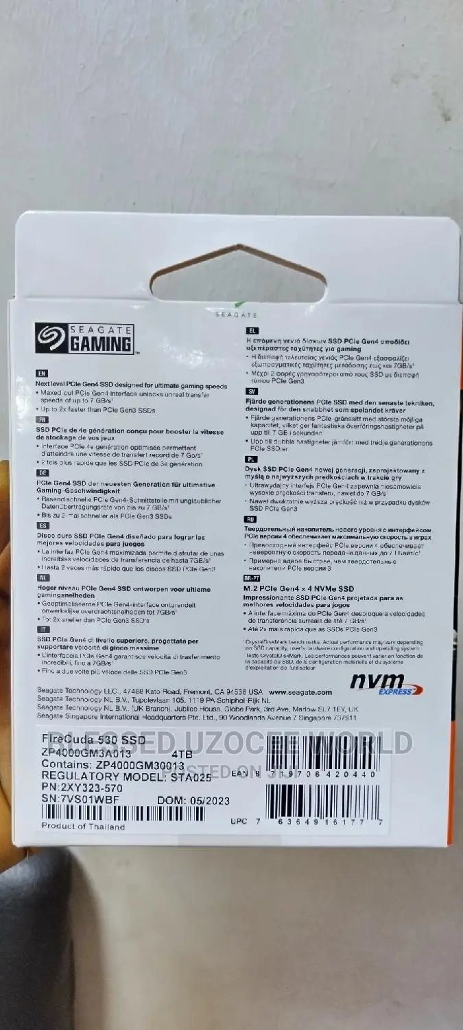 4tb Fire Cuda 530 Seagate Hard Drive Storage Device