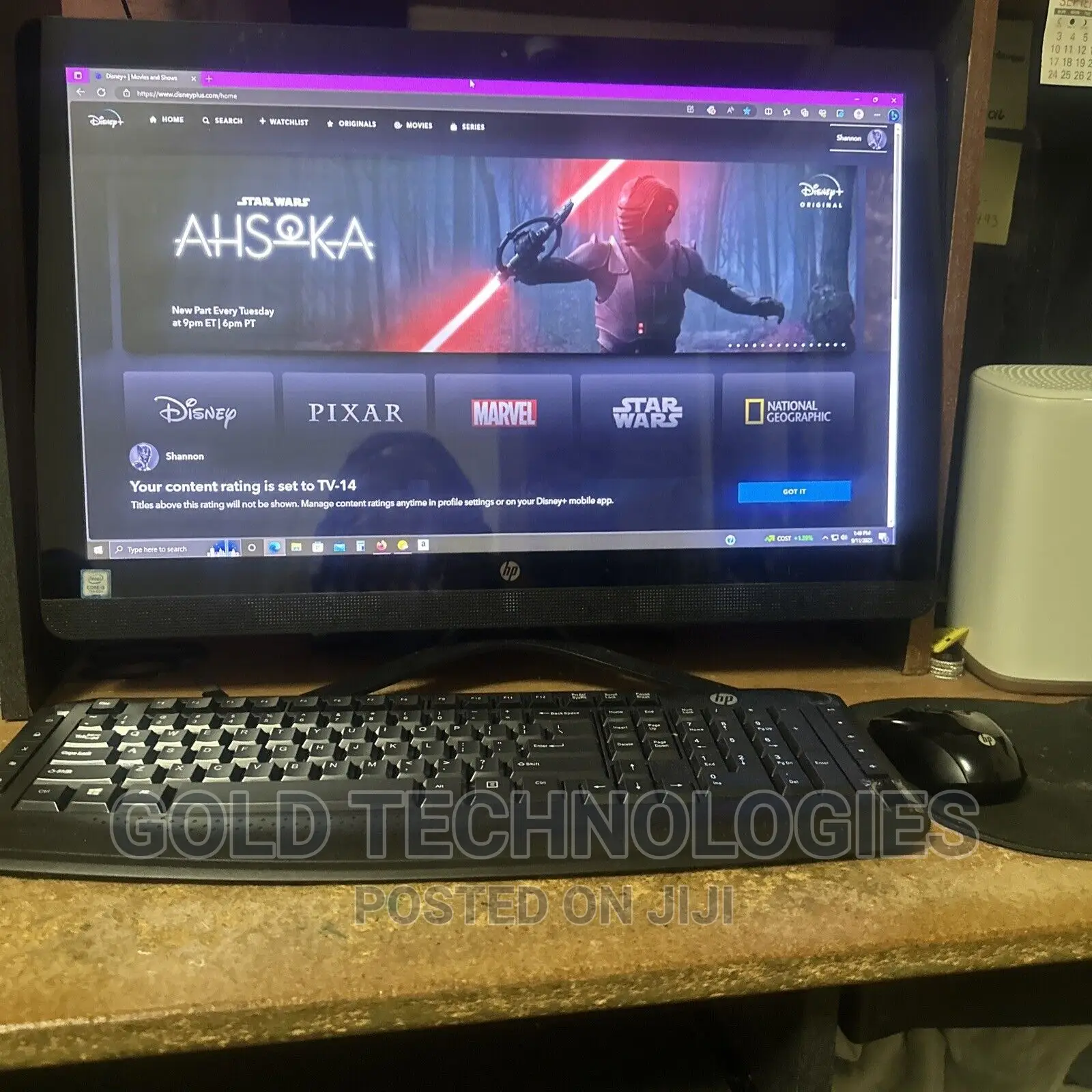 Desktop Computer HP AiO 24 4GB Intel Core I3 HDD+SSD 500GB