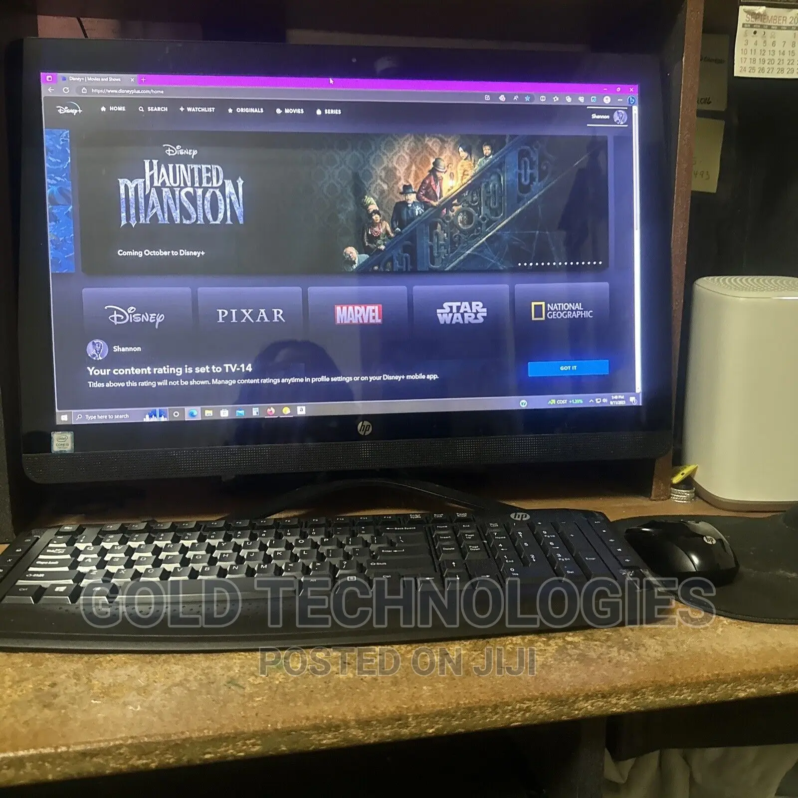 Desktop Computer HP AiO 24 4GB Intel Core I3 HDD+SSD 500GB