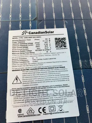 600w Canadian Cells Solar Panels