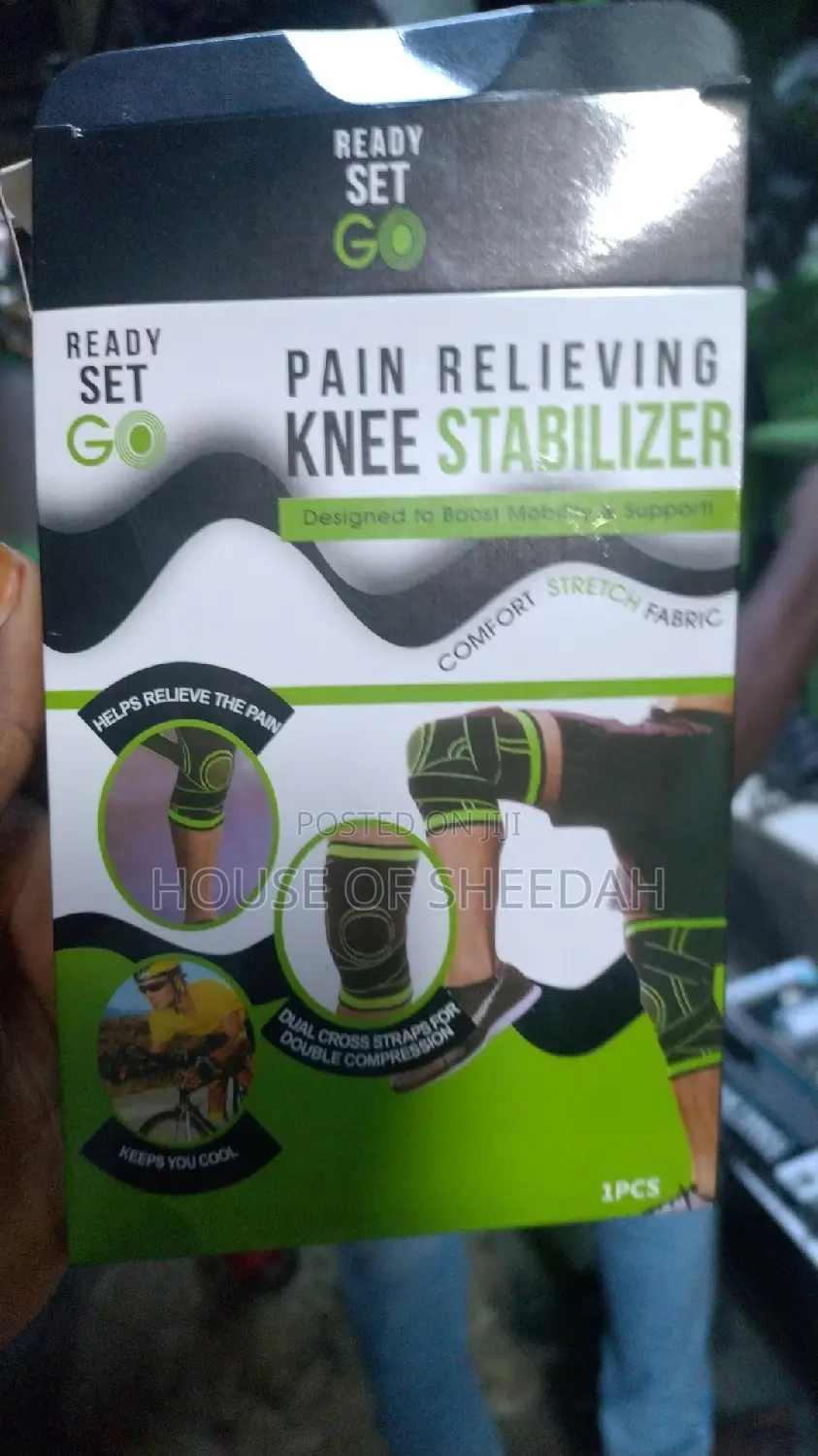 Compression Support Knee Sleeve With Adjustable Strap