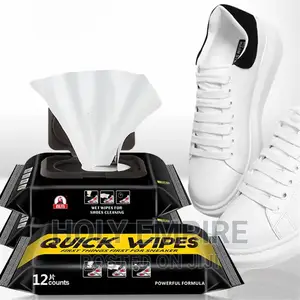 80pcs/Bag Disposable Shoe Wipes Small White Shoe Artifact