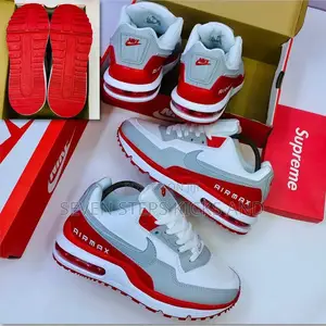 Quality Nike Air Max 90 White Red Sneakers