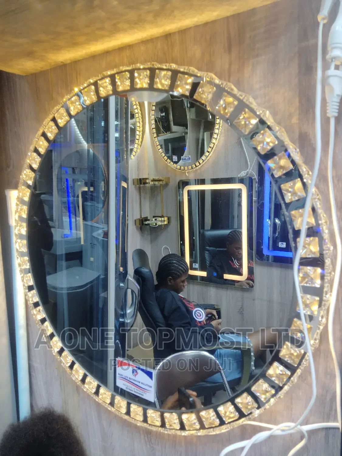Diamond  Crystal Led Mirror