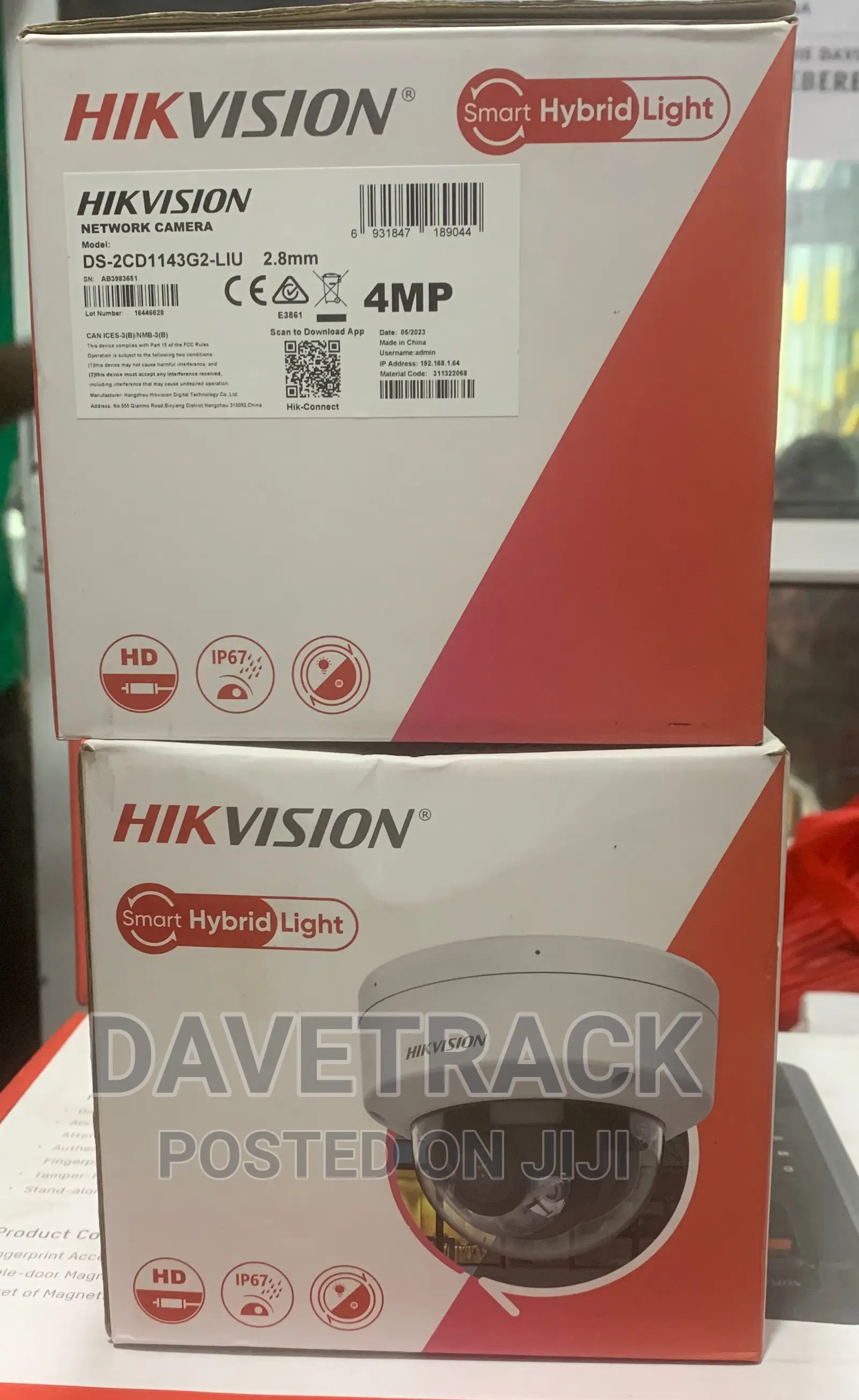 Hikvision 4MP Smart Hybrid Light Fixed Dome Network Camera