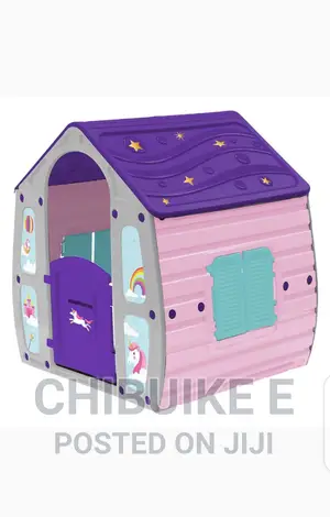 Children Play House With Door