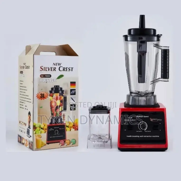 New Silver Crest Sc-9880 3L Blender With Two Cups
