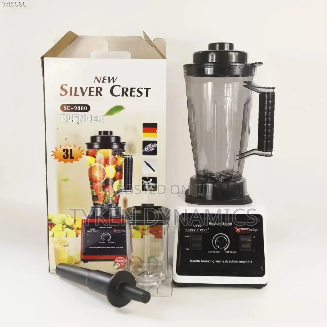 New Silver Crest Sc-9880 3L Blender With Two Cups