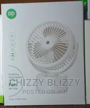 Dp Led Light Rechargeable Table Fan 4000mah