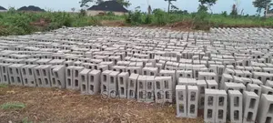 6inchs Quality Vibrated Blocks Mould With Stonedust