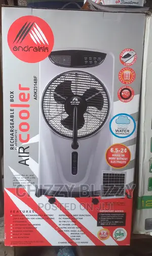 Andrakk Rechargeable Box Air Cooler Fan.
