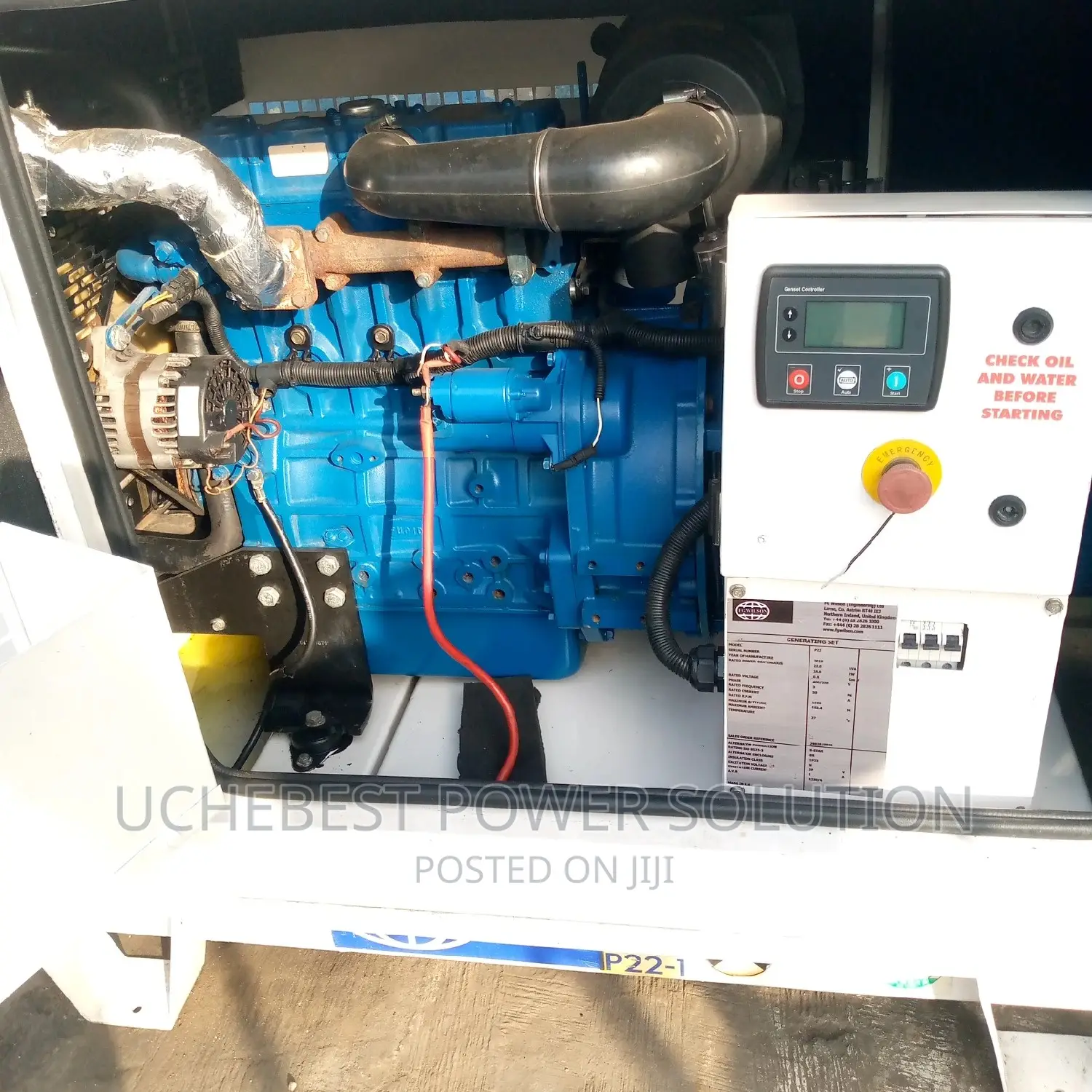 P22-1 JMG Perkins Generator