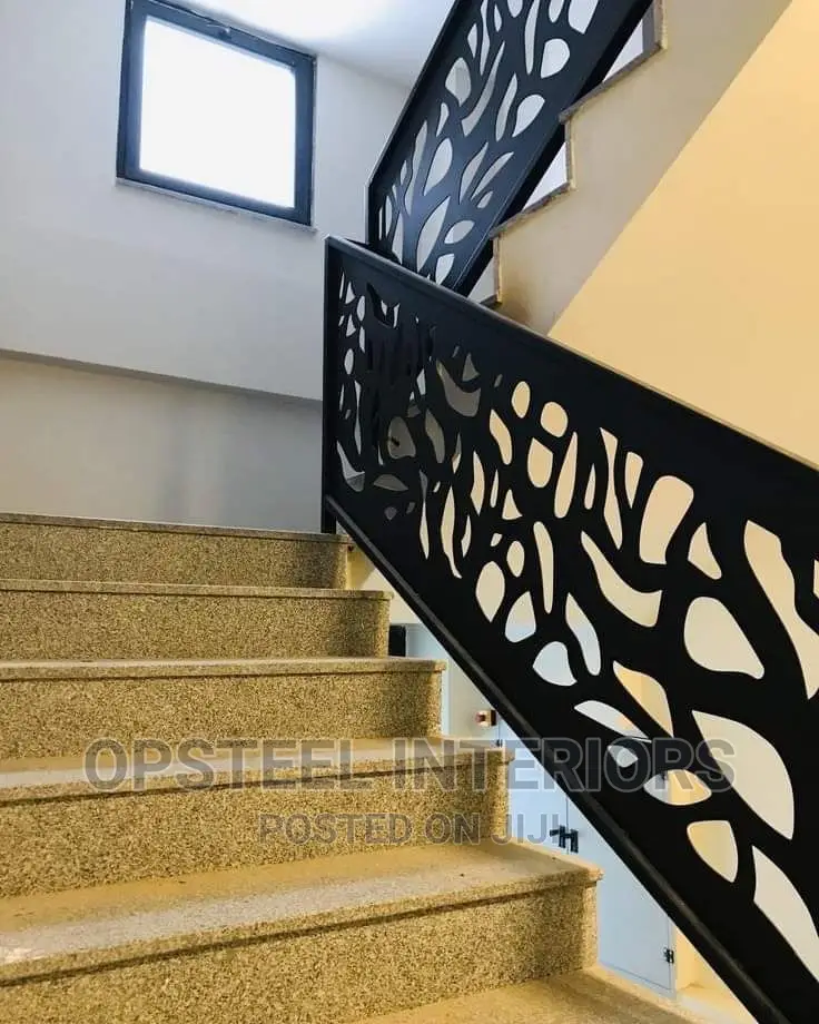 Black Pipe Laser Cut Railings in Mushin Building Materials, Opsteel
