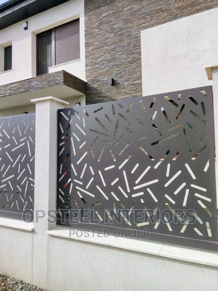 Black Pipe Laser Cut Railings in Mushin Building Materials, Opsteel