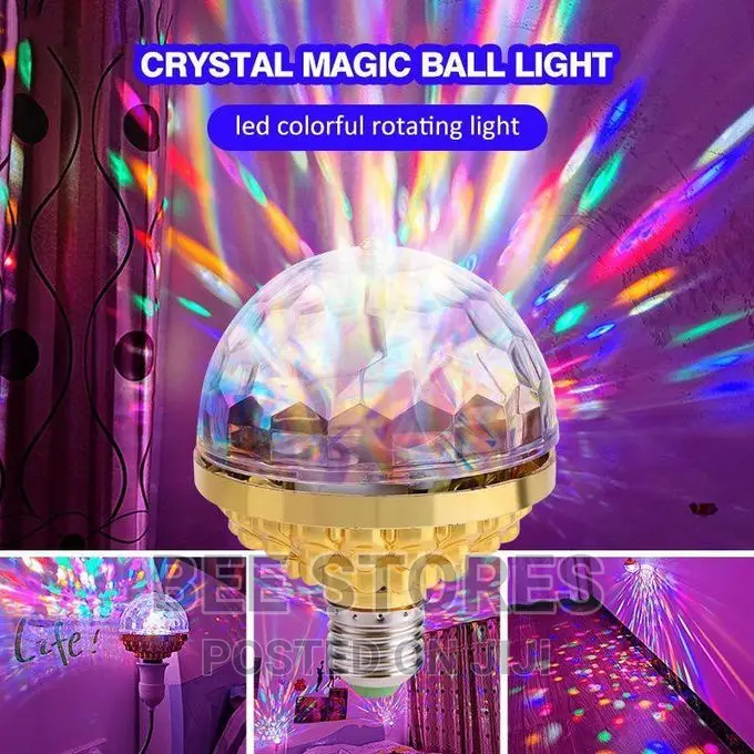 Rotating Magic Ball Lamp Screw Bulb