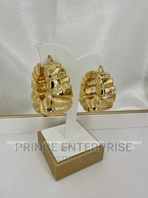 Light Weight Viennese Earrings in Gold and Silver