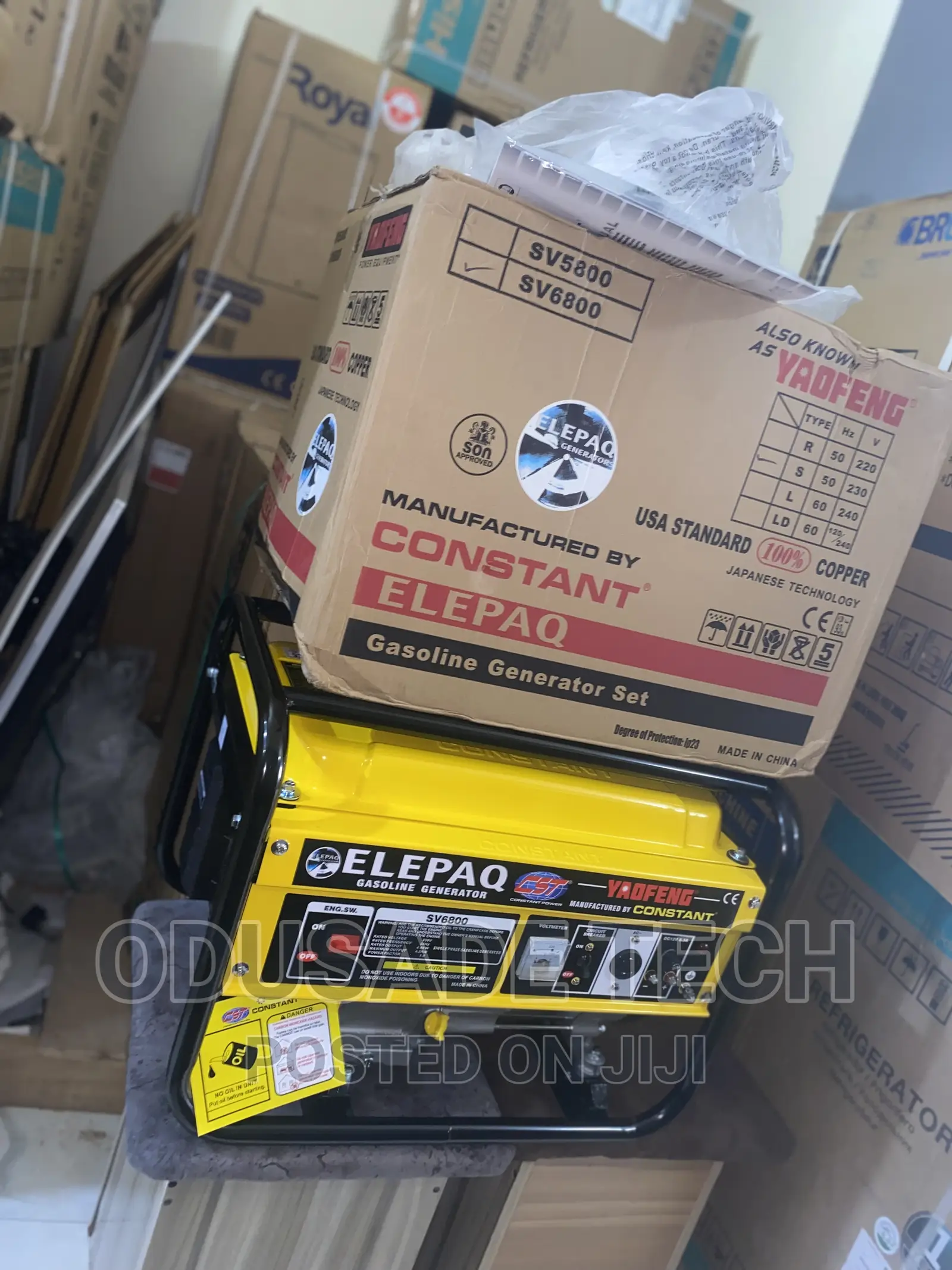 Elepaq 4.5KVA Constant Manual Starter Generator