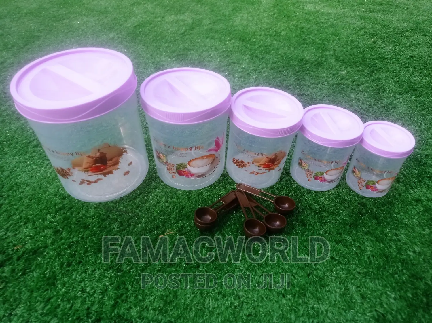 5 Pieces Set Storage Jar