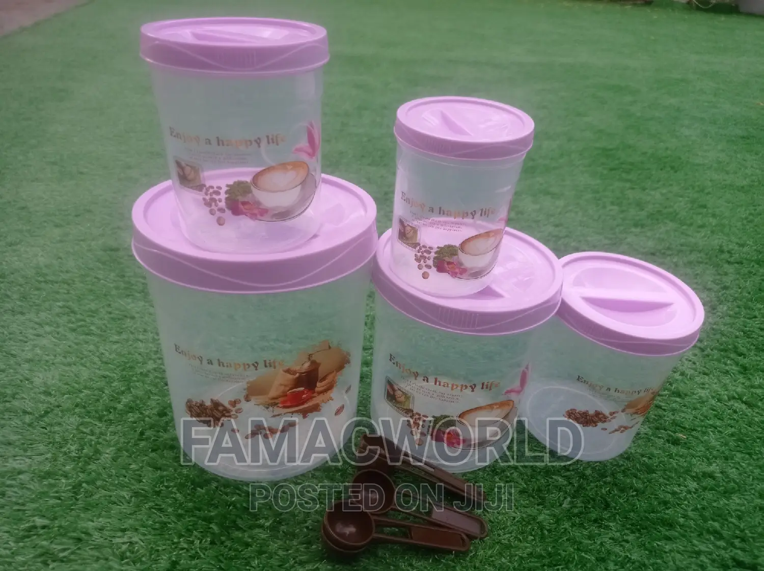 5 Pieces Set Storage Jar