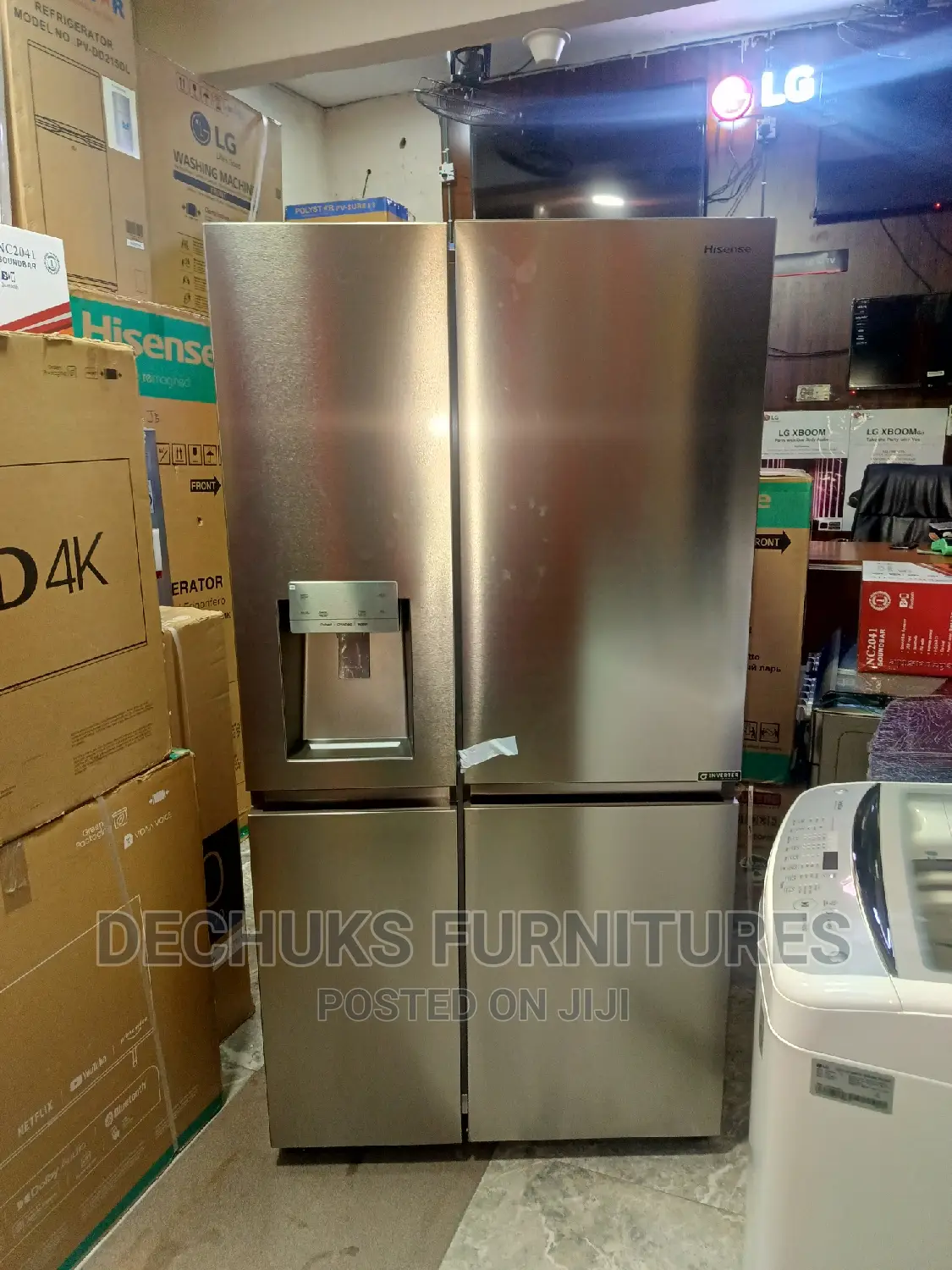 Hisense Inverter Side by Side Fridge Freezer(Ice Cube Maker)