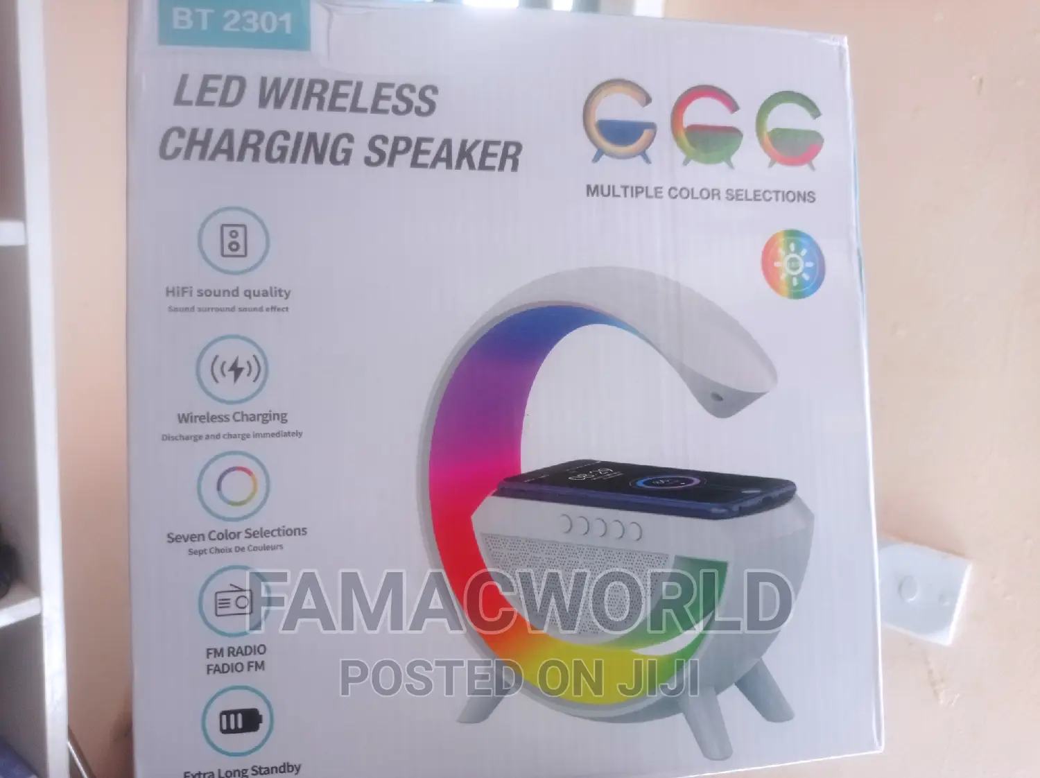 Led Wireless Charging Speaker