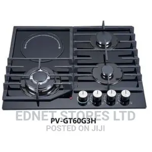 Pol 60cm 3+1 Ceramic Burner in-Built Gas Hob Tempered Glass