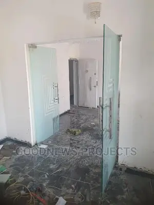 Frameless Kitchen Double Glass Door