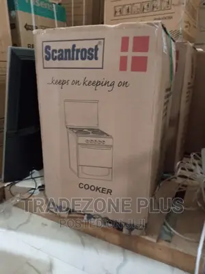Brand New Scanfrost 4 Burner+ Oven Gas Cooker-Ck5400b