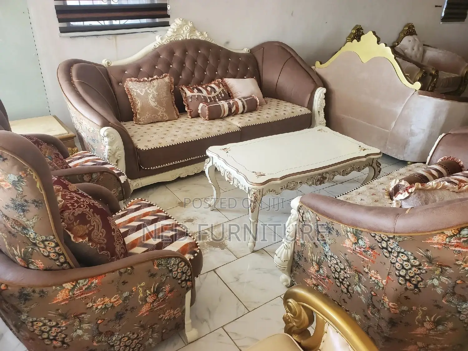 Royale Brown Padded Sofa