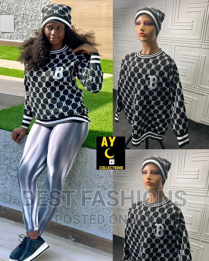 Quality Sweater Top and Cap