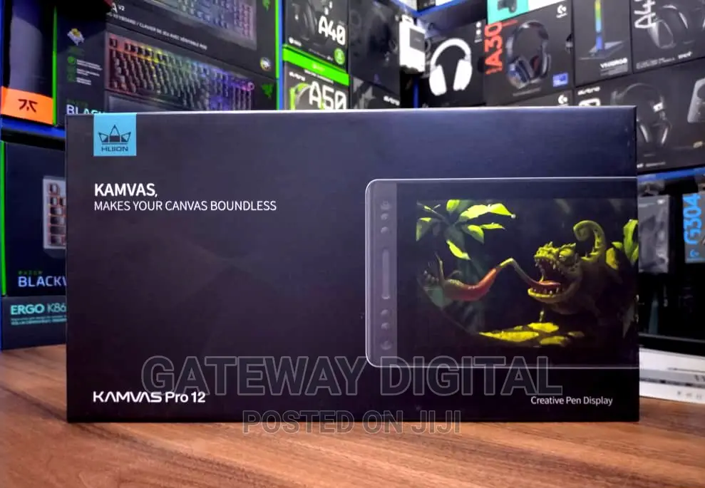 Huion KAMVAS Pro 12 Drawing Tablet With Adjustable Stand in Ikeja