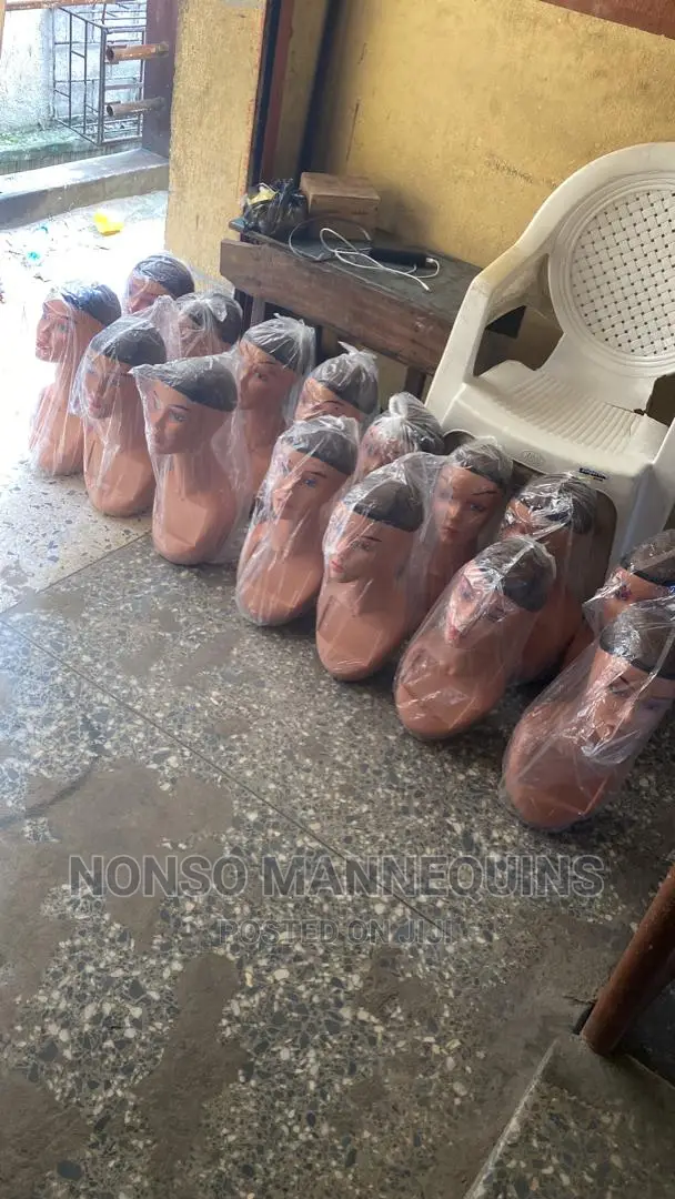 Quantity Supply Long Neck Mannequin Head Plastic