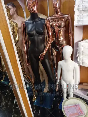 Size 8 Matt Black And Rose Gold Body Female Dummy