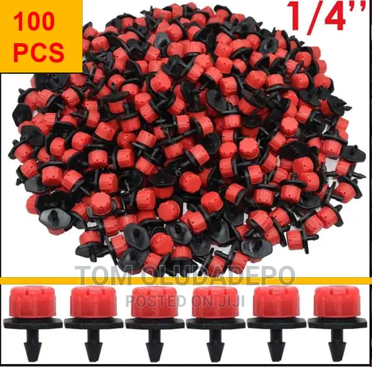 100pcs Garden Irrigation Nozzle Adjustable Drippers