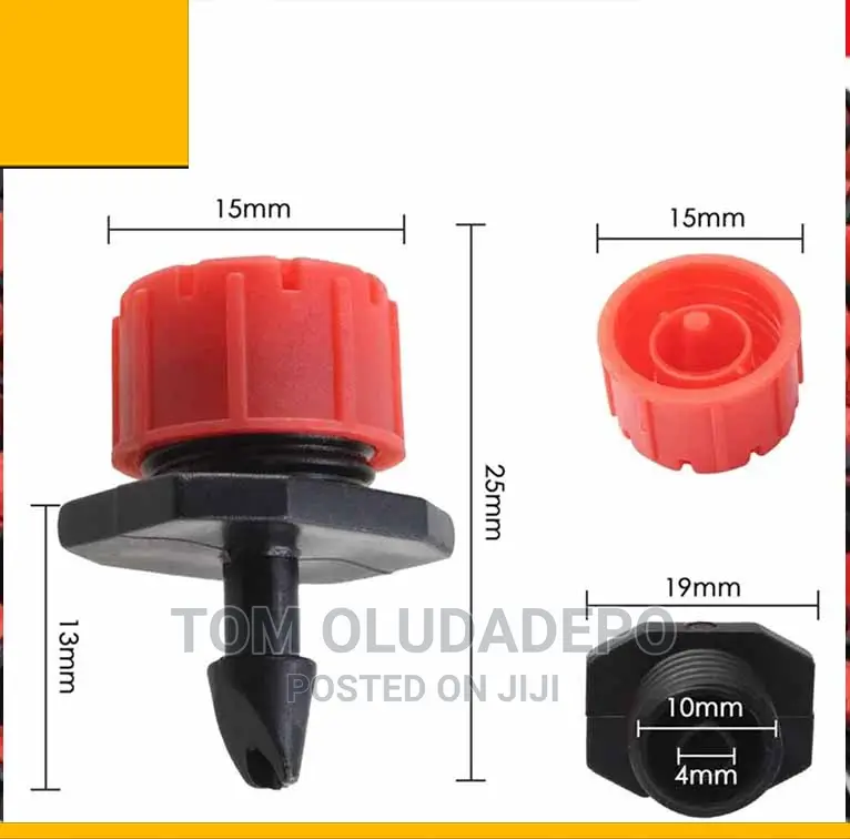100pcs Garden Irrigation Nozzle Adjustable Drippers