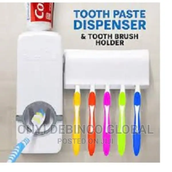 2 in 1 Toothpaste Dispenser and Toothbrush Holder